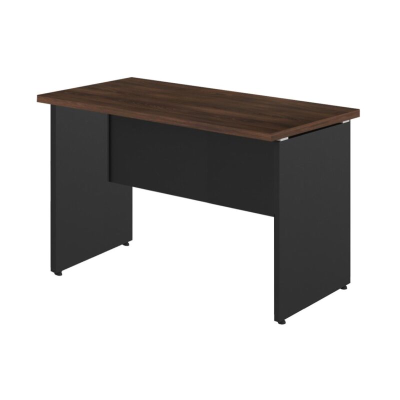 Mesa Escritório PÉ PAINEL – 1,35×0,60m – S/ Gavetas – MARSALA/PRETO – 25420 Solução Office 2