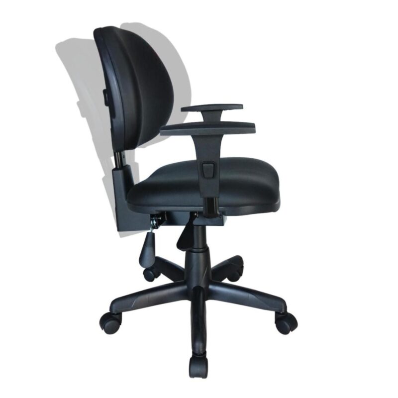 Cadeira Executiva Back System Lisa c/ Braços reguláveis – Cor Preta 31006 Solução Office 2