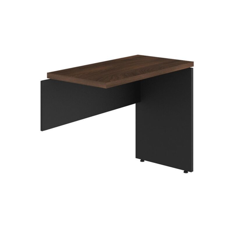 Mesa AUXILIAR SIMPLES 30mm – 0,90×0,45m MARSALA / PRETO – 51016 Solução Office 2