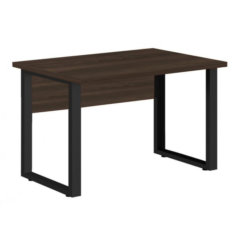 Mesa Escritório PÉ QUADRO – 1,20×0,60m – S/ Gavetas – MARSALA/PRETO – 25469 Solução Office 2