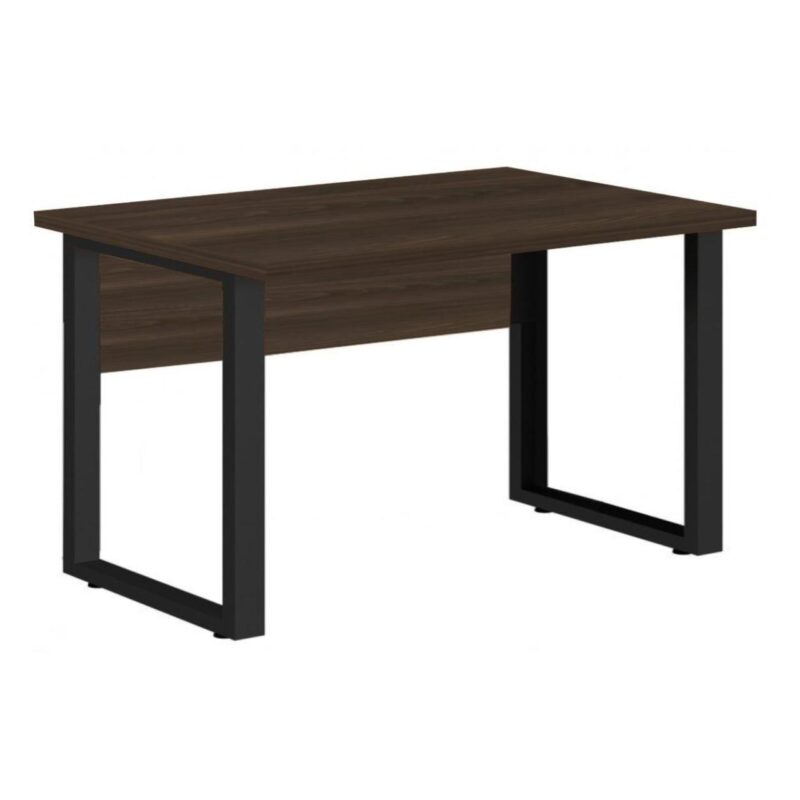 Mesa Escritório PÉ QUADRO 1,50×0,60m – S/ Gavetas – MARSALA/PRETO – 25472 Solução Office 2