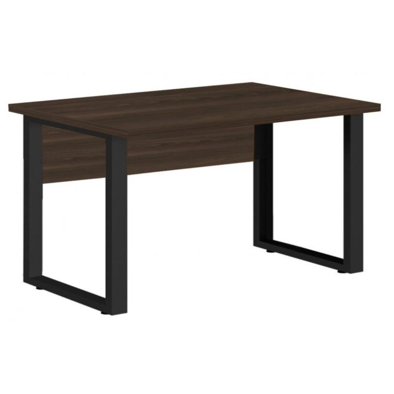 Mesa Escritório PÉ QUADRO 1,70×0,70m -S/ Gavetas – MARSALA/PRETO – 25474 Solução Office 2