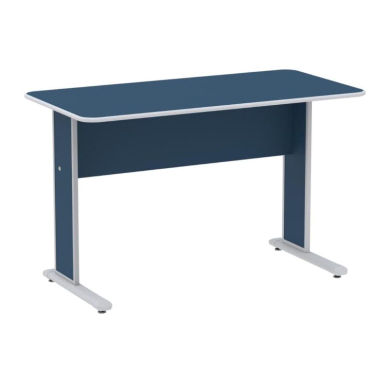 Mesa Escritório 1,50×0,60m s/ Gavetas – Cor Azul 44086 Solução Office 2