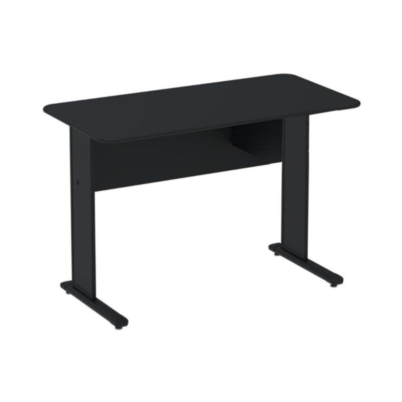 Mesa Escritório 0,90×0,60m – Cor Preto 44088 Solução Office 2