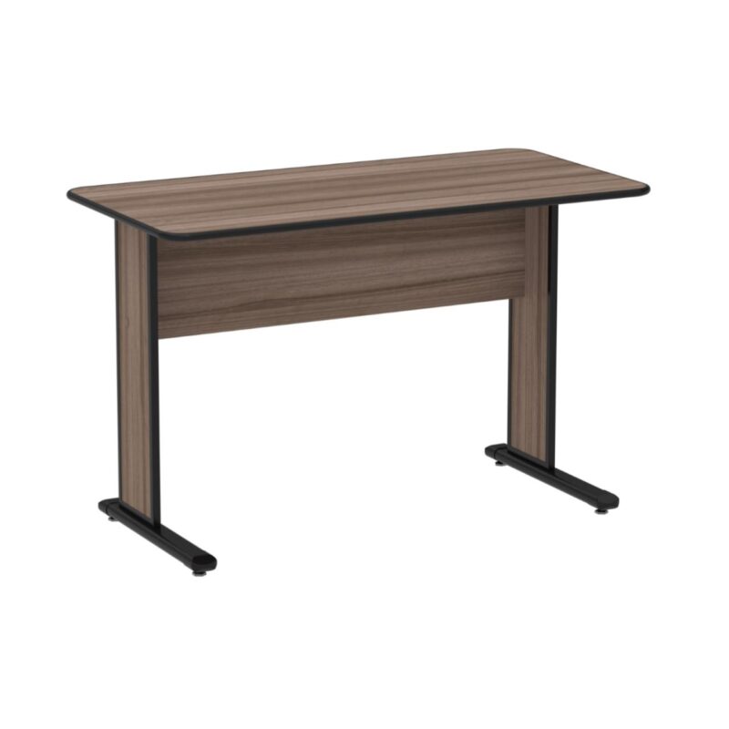 Mesa Escritório 0,90×0,60m – Cor Walnut 44094 Solução Office 2