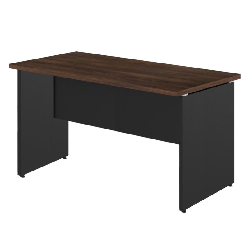 Mesa Escritório 1,70×0,60m – S/ Gavetas MARSALA / PRETO – 23474 Solução Office 2